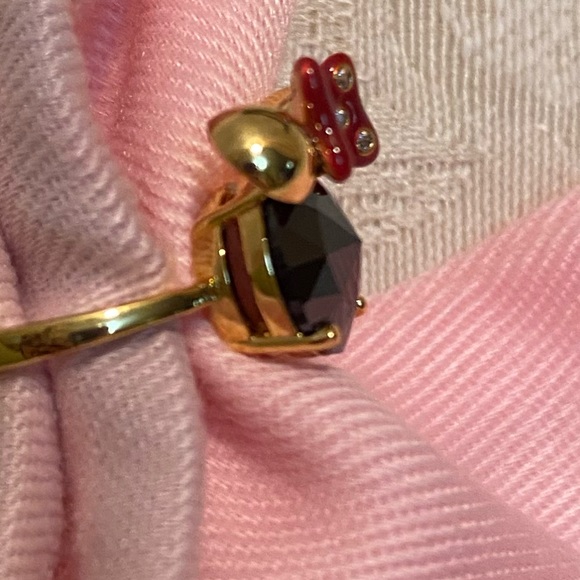 Minnie Mouse Disney x Kate Spade New York Sparkling Gemstone Ring NWT Size 5 - Picture 3 of 11